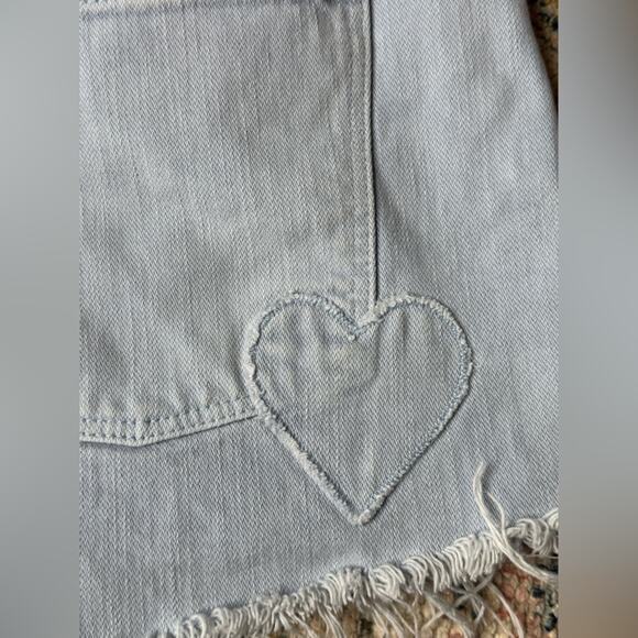 Madewell x Where I Was From Light Wash Denim Cut Off Shorts Women’s Size 28 - Picture 3 of 5